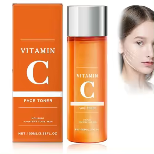 5X Vitamin C Toner,Vitamin C Korean Toner for Glowy Skin,Vitamina C Serum 4.58fl.Oz,Collagen,Hyaluronic Acid,Moisturizing Anti-Wrinkle (2PCS) - 1