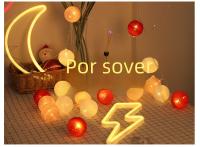 Guirnalda De Luces Faeiritas Con 10 LEDS Pelota De Algodón Decoración De Navidad Exterior Jardín Calle Regalo De Año Nuevo - details 25