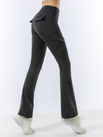 Pantalones De Yoga Para Mujer Con Multípocket Fitness Estilo De Moda Cintura Elástica Terciopelo De Pêche Terciopelo De Pêche Estirable Terciopelo De Pêche Terciopelo De Pêche Ajustado Para Primavera - details 5