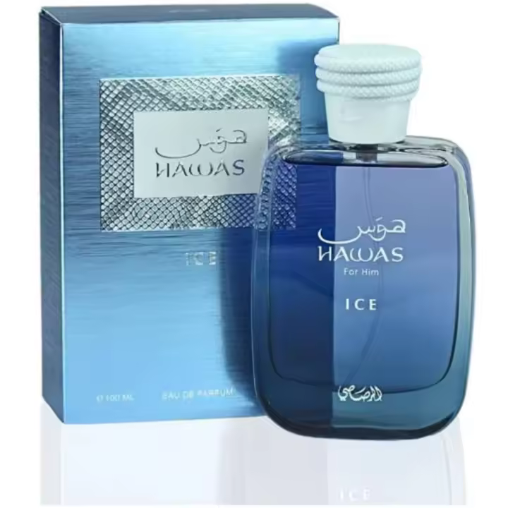 **Rasasi Hawas Ice Hombre EDP 100ml – Perfume Árabe Original, Fuerza y Sofisticación de Lujo** - 1