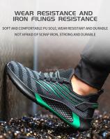 Zapatos De Seguridad Para Hombre Indestructibles Antipinchazos Suela De Goma Mesh Transpirable Botas De Trabajo Ligeros Para Adultos - details 14
