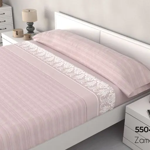 ARISE SHOP-Juego Sábanas de Cama de Verano y Entretiempo. Estampadas 3 Piezas, Incluye Funda de Almohada + Encimera + Bajera Ajustable, 100% poliéster - 1
