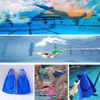 Aletas profesionales de natación, buceo, entrenamiento, nuevas aletas de silicona, equipo de snorkel, aletas cortas para adultos - details 1