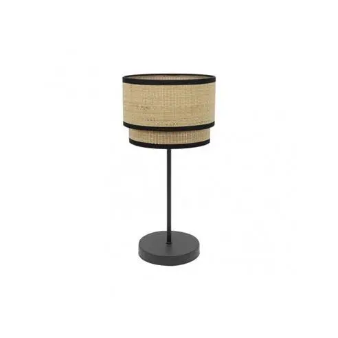 FABRILAMP Lámpara de Mesa Sobremesa Alto Roque 1xe27 Natural/Negro 60x30x30 Cm - Estilo Moderno - 1