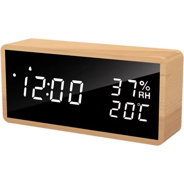 ZVD Reloj de escritorio con control por Voz, temperatura y humedad - 1