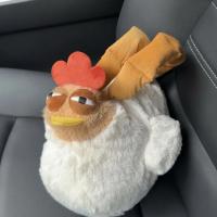 Bolso De Mano En Forma De Gallo De Peluche Divertido Y Kawaii Con Colgante Para Llaves Para Mujeres Regalo De Cumpleaños Bolsa De Dollar Unisex Tamaño Aproximado - details 3