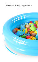 Juego De Pesca Para Niños Con Piscina Inflable Juguetes Acuáticos Para Bebés Varita Magnética Y Pez Deportes Al Aire Libre Rompecabezas Para Niños - details 10