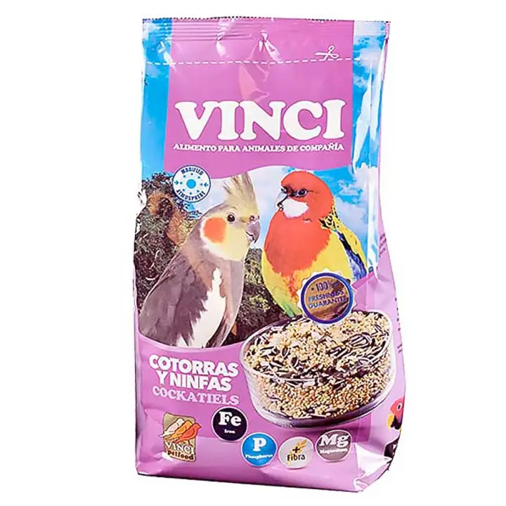 Comida para Ninfas y Cotorras BirdMix Vinci 1kg, 5kg, La Alimentación Esencial para tu Ave - 1