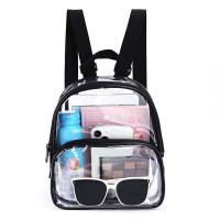 Mochila Transparente De PVC Impermeable Para Mujer Y Hombre Mochila De Viaje Casual Para Estudiantes Exterior Con Cierre De Cremallera - details 3