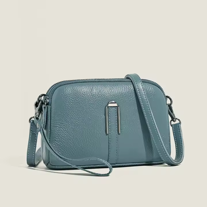 Bolso De Hombre Para Mujer 2023 De Cuero Genuino De Vaca Lujo Bolso Bandolera Moda Bolso Para Teléfono - 1