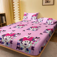 Sábana Ajustada Impresa Con Patrón De Minnie Cartoon Digital Forrada Para Dormitorio Sin Funda De Almohada Material Poliéster 100% - details 1