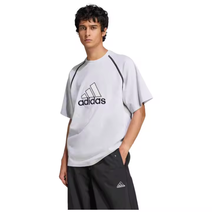 Camiseta de Manga Corta Adidas Badge para hombre en color gris - 1
