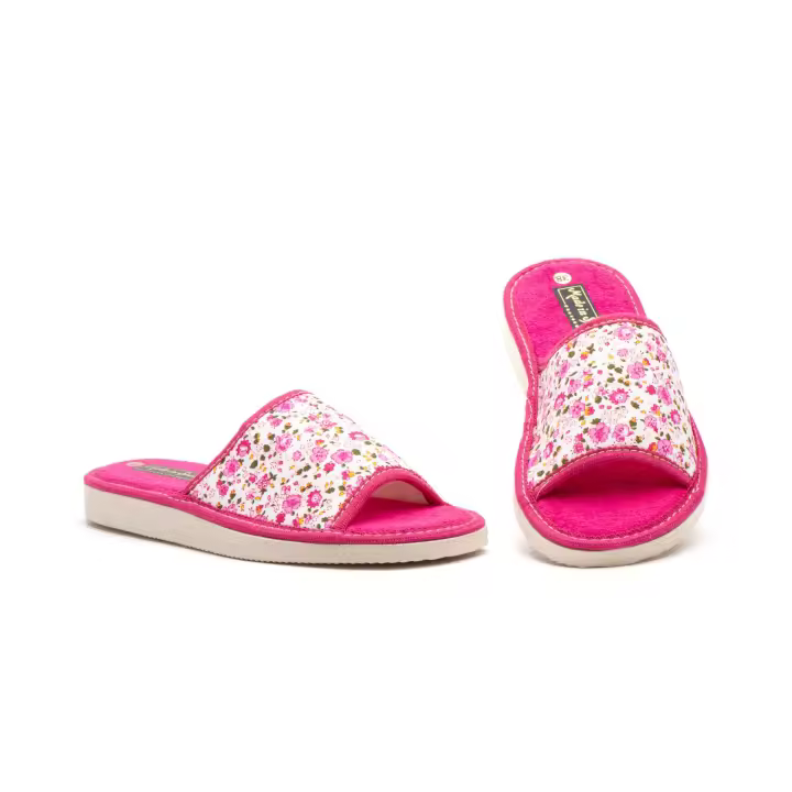 7723 Azul y Fucsia Hecho en España Zapatillas Mujer Azul y Fucsia Numeración: 35-42 zapatilla de estar por casa comoda y muy ligera ideal para el verano - 1