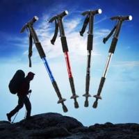 SET de 2 Bastones de senderismo con luz LED, Bastones plegables LED para camina, Bastones telescópicos de aleación de Aluminio Bastones de bastón Antideslizantes Ligeros, bastón reemplazo para Senderismo montañismo, mochilero - details 2
