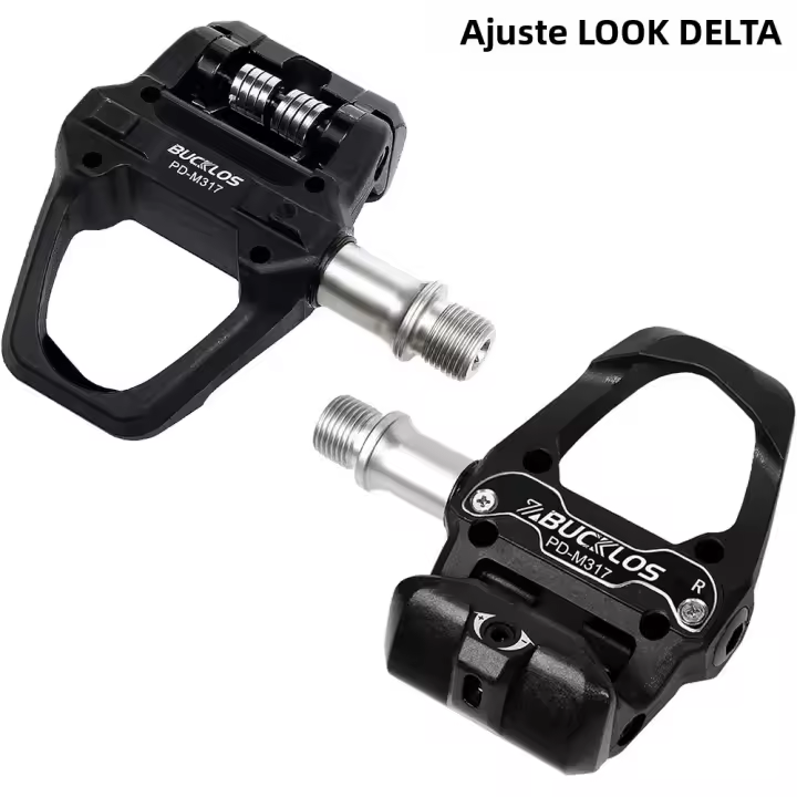 Pedal De Bicicleta BUCKLOS SPD/LOOK DELTA Dual Función Auto-Desbloqueable Para Montañas Y Carreteras Con Cleat De Bicicleta - 1