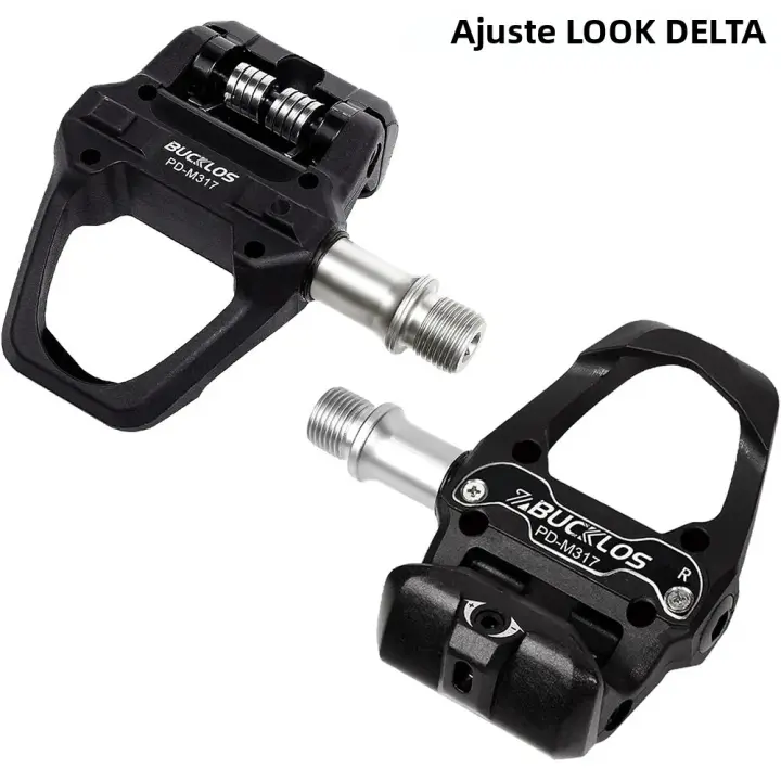 Pedal De Bicicleta BUCKLOS SPD/LOOK DELTA Dual Función Auto-Desbloqueable Para Montañas Y Carreteras Con Cleat De Bicicleta - 1