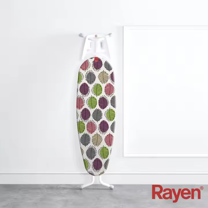 Rayen, Funda Tabla de Planchar Universal, Ajuste EasyClip, 2 capas: Espuma y tejido 100% Algodón, Medida: 130 x 47 cm, Estampado - 1
