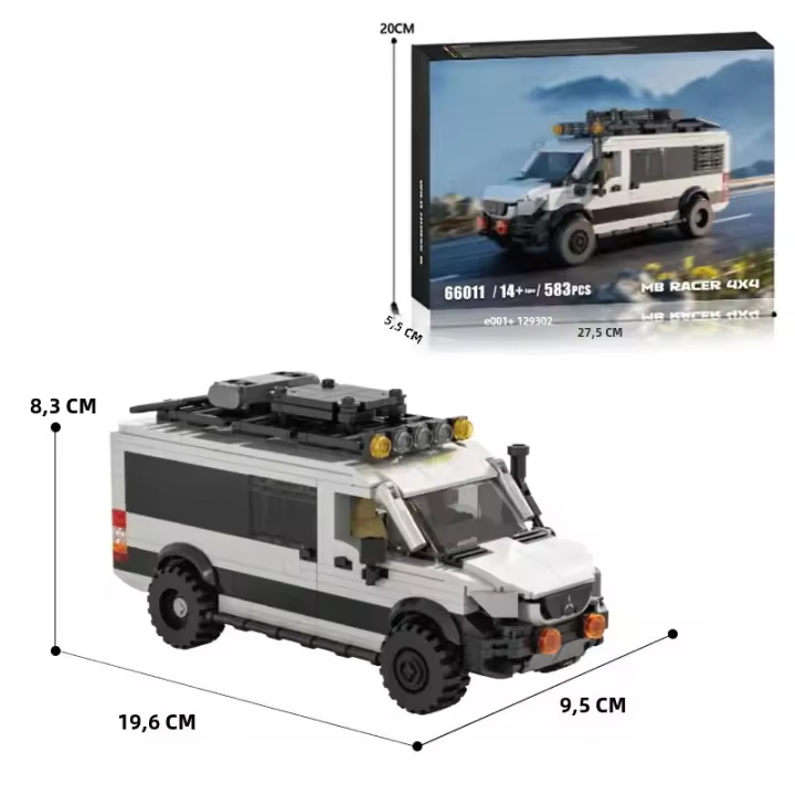 Bloques De Construcción De Estación Wagon 578PCS RV SUV Caravana Juguete DIY Educativo Para Niños Regalos De Vacaciones - 1