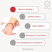 Pulsera 7 Nudos Roja ( Pack de 2 Unidades ) Original Contra el Mal de Ojo y Proteccion Hechas a Mano - Amuleto Hilo rojo para Hombre Mujer Parejas y Amistad - Pulseras de la Buena Suerte Kabbalah - Pulsera 7 Chakras - OFERTA Primavera / Verano 2024 BARKAT - details 3