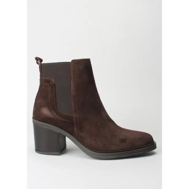 botin serraje chocolate NICHI SEIJO - 1