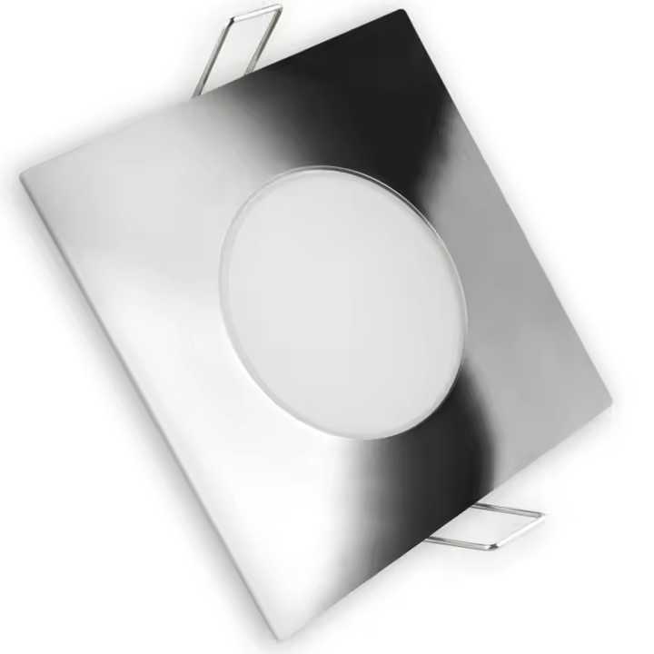 Aro LED Fijo IP65 Cuadrado Cromo 5W Fría Matel - 1