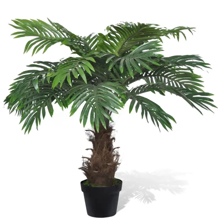 vidaXL Palmera Cycas Artificial Aspecto Natural Decorativo Casa Jardín Tipo Palmera cycus/150 cm, Palmera cycus/80 cm, Palmera Phoenix/130 cm - 1