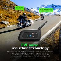 Casco De Motocicleta EJEAS V6 pro plus Con Intercomunicador Bluetooth 800M Para 6 Conductores Impermeable Compatible Con Todos Los Cascos - details 5
