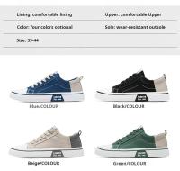 Zapatos De Hombre Breathable Y Antideslizantes Para Todas Las Estaciones Cuatro Temporadas Zapatillas Casuales De Lona Zapatos De Plataforma Planos Tallas Reales - details 2