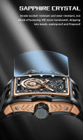 Reloj Mecánico Para Hombre LIGE Diseño Skeleton Acero Inoxidable Cristal De Zafiro Resistente Al Agua Con Display Sin Números Corona a Prueba De Agua - details 13