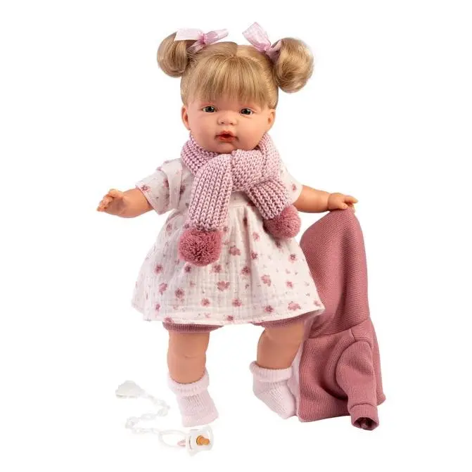 Muñeca Joelle Llorona Chaqueta Fucsia 38 cm LLorens 38358 - 1
