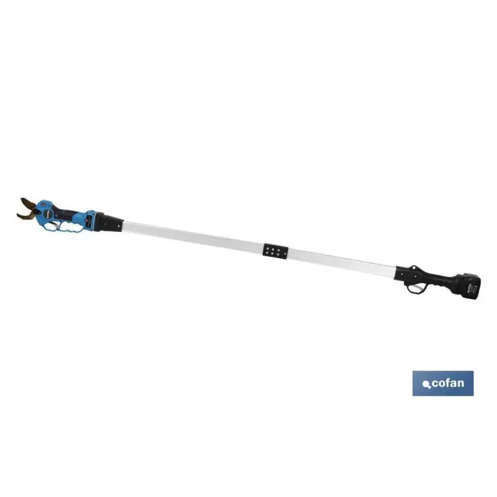 Conjunto tijeras de podar a batería + pértiga extensible 130 cm - 1