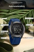 Reloj Digital SANDA Con Correa De Nylon Multifuncional Resistente Al Agua Para Estudiantes Reloj Deportivo Militar Con Alarma Y Pantalla LED - details 11