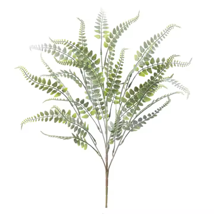 Plantas Artificiales 60cm Pernasa Fern Green Hojas Verdes Decoración De Habitaciones Falso Grama Plástica Para Casas Bodas Y Fiestas Navideñas - 1