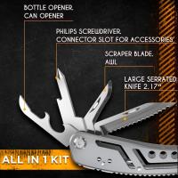 Herramienta Multifuncional DUTRIEUX Para Prensa De Tubos Múltiples Y Puzzle 3D Herramienta Foldable EDC De Metal Cuier Knife - details 3