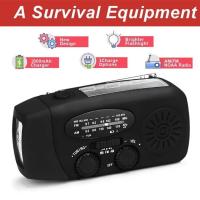 Linterna LED De Alta Potencia Con Radio AM/FM/NOAA Y Cargador USB De Radio De Mano Y Dinamo Para Supervivencia En Emergencias - details 3