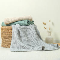 Manta De Bebé De Algodón Gauze De 6 Capas Muselina Suave Y Cómoda Toalla De Baño Para Recién Nacidos Manta De Acarreo Para Silla De Paseo Y Cama Unisex - details 2