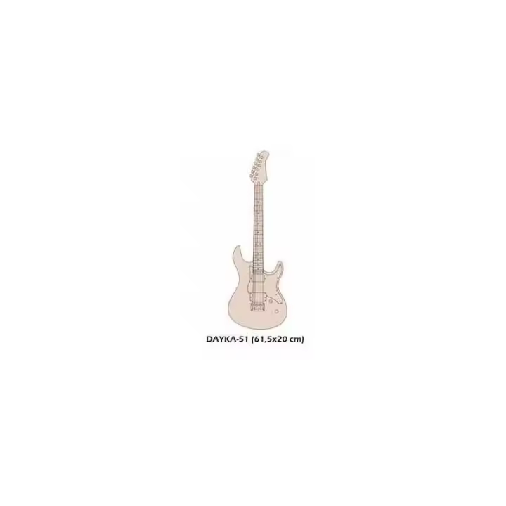 DAYKA TRADE                         SILUETA MADERA DAYKA GUITARRA 61x17x0,7 CM - 1