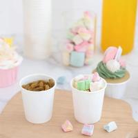 Cucharas De Papel Desechables Pequeñas 50/100PCS Resistente Y Duradera Para Café Caramelo Prueba De Supermercado Fiesta - details 1