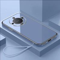 Funda De Lujo Para Honor Magic6 Lite X9A X9B Cubierta Trasera Antigolpes Cuadrada Platinada Compatible Con Honor Magic5 Lite - details 0