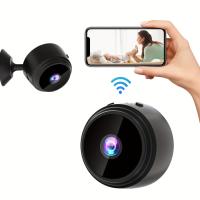 Cámara de Seguridad WiFi Compacta with Part Trasera Magnética, Recargable por USB, Controlada por App para Vigilancia en Hogar y Oficina - Blanco y Negro, Grabación en Bucle 24/7, soporte Multi-Usual - details 3