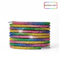 Cordones De Zapatillas De Lujo Con Diamantes Arco Iris Cordones Redondos Para Zapatos Y DIY Tamaños Variados 100/120/140/160CM - details 14