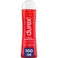 Durex Lubricante Fresa, Dulce y Placentero, 100 ml  lubricante apto para sexo vaginal, anal y oral, compatible con preservativos de látex de caucho natural y poliisopreno - details 0