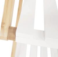 Estantería Plegable de Madera Marrón y Blanco - Multiuso - Estantería de bambú 3/4 baldas - details 3