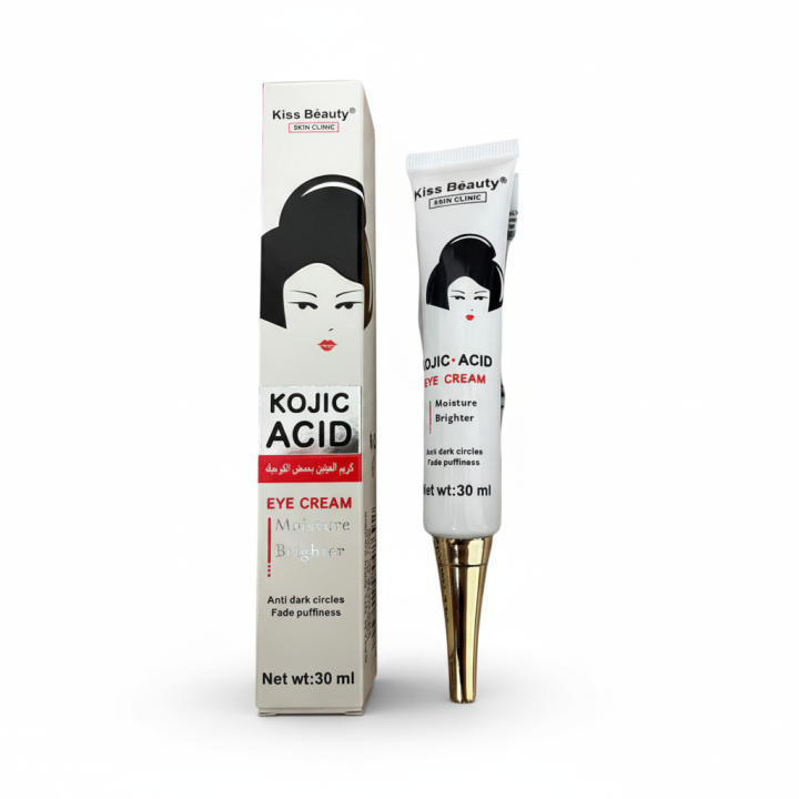 Contorno de Ojos Kiss Beauty Kojic Acid Eye Cream 30 ml – Fórmula con ácido kójico para iluminar la mirada, ayuda a mejorar el aspecto de ojeras y bolsas, textura ligera de rápida absorción – 🚚 Envíos a España 24/48horas