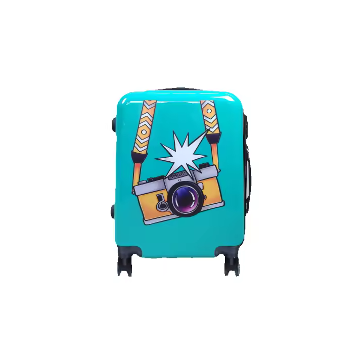 Maleta Plakados Verde 20" con Diseños Coloridos y 4 Ruedas - Equipaje de Viaje de Marca Plakados - 1