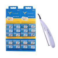 Cuchillo De Afeitar Profesional Para Barbearía Doble Faja Pliega Herramientas De Peluquería Acero Inoxidable Y Plástico Ecológico Para Hombre Uso En Rostro Axilas Bikini Y Cuerpo - details 9
