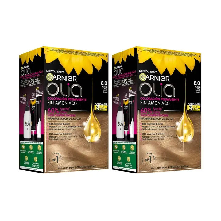 GARNIER | Olia coloración permanente sin amoniaco para un olor agradable con aceites florales de origen natural - - 1