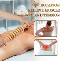 Rodillo De Masaje De Madera Manual Para El Alivio De La Contractura Muscular Y La Circulación Sanguínea Mejora La Relajación Y Elimina La Celulitis - details 1