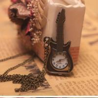 Reloj De Bolsillo Cuarzo Steampunk Con Modelo De Guitarra Y Trompeta Collar Pendiente Regalo Para Hombres Mujeres Y Niños - details 0