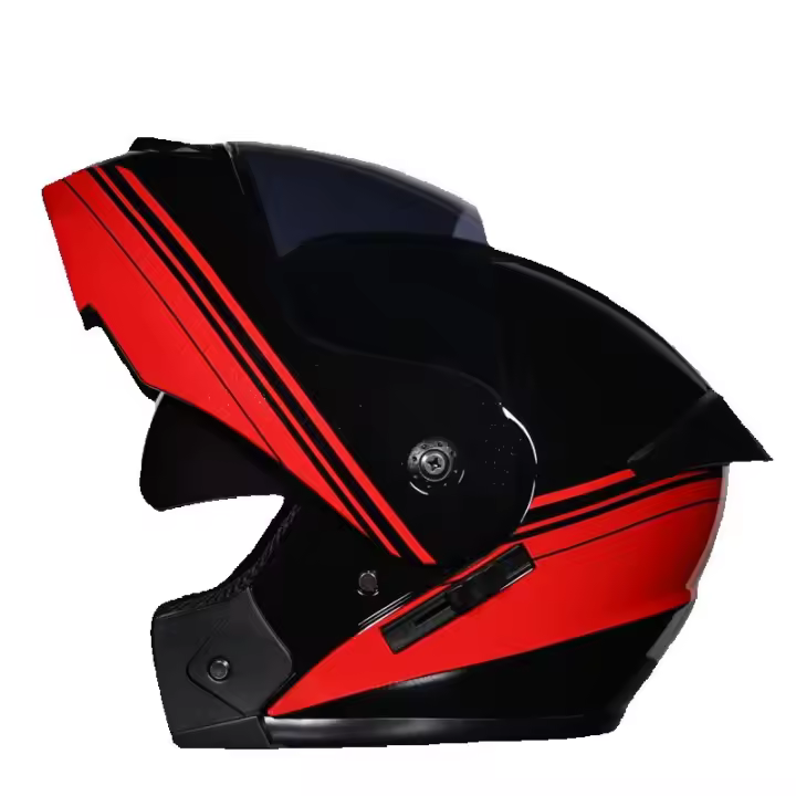 Casco de Bicicleta Eléctrica Doble lente flip-up casco de Cara casco completo de Carreras casco corriendo casco unisex de Doble uso - 1
